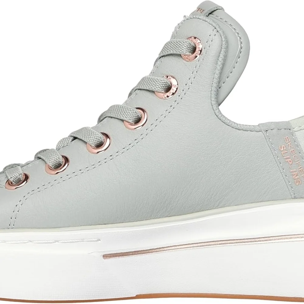 NWT! Skechers x Snoop Dogg Slip-Ins Sage Green Platform Sneakers ✨ Rose Gold • - Picture 6 of 8